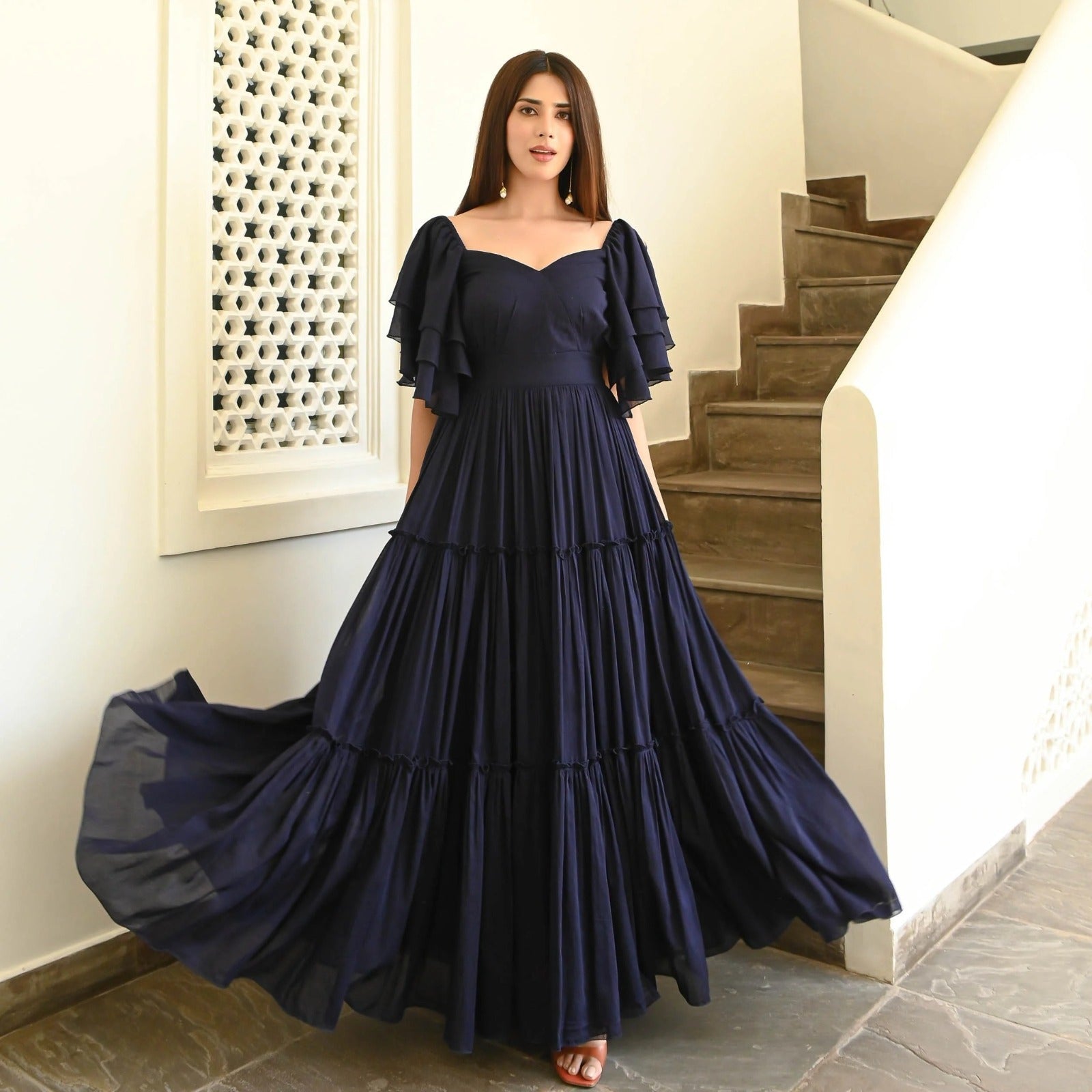 Classic Navy blue maxi