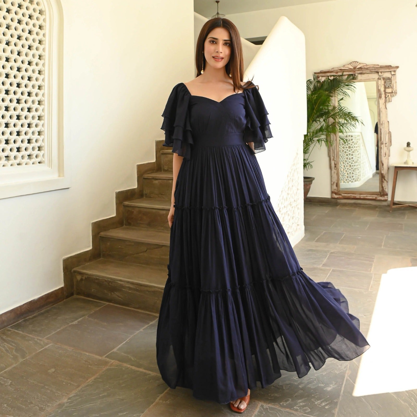 Classic Navy blue maxi