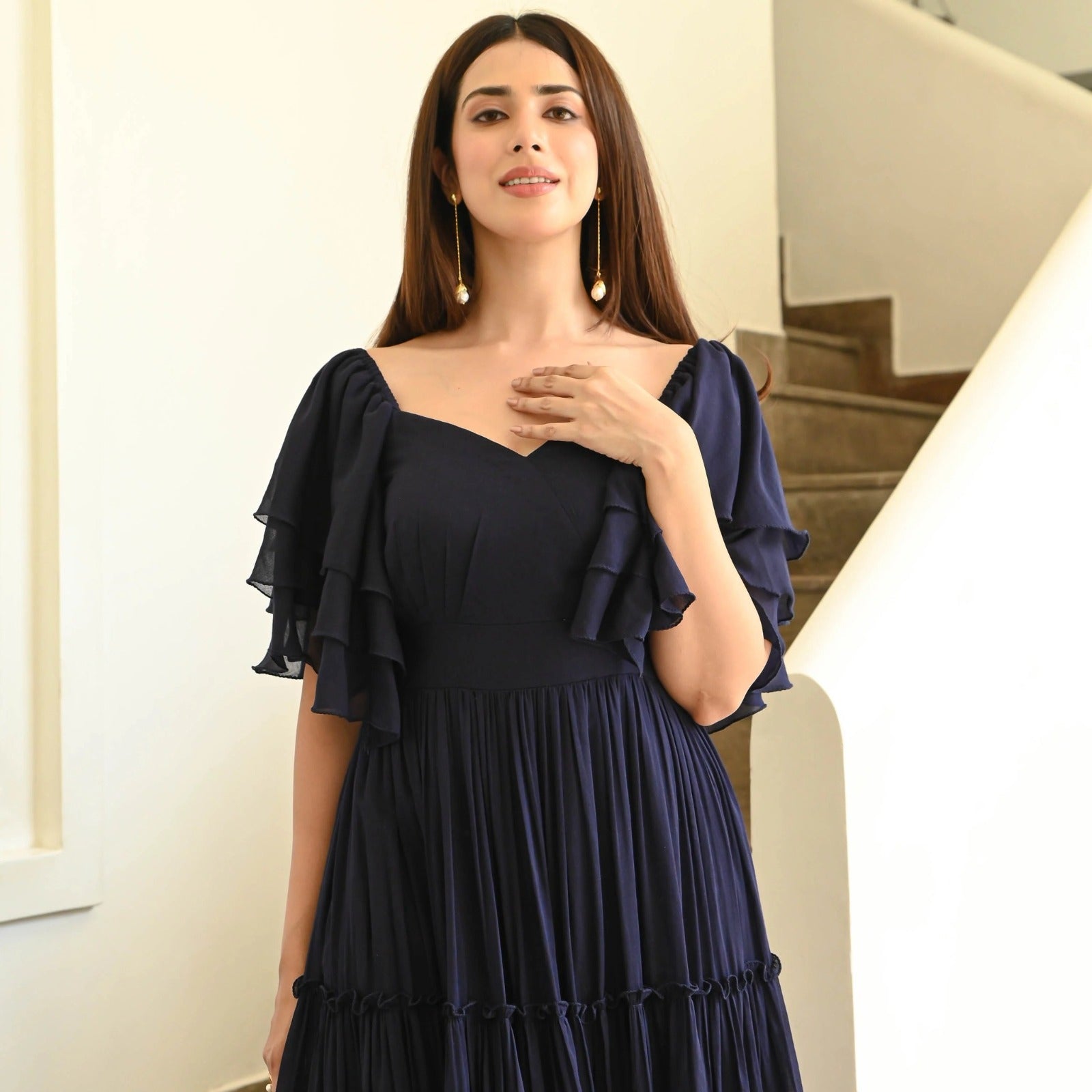 Classic Navy blue maxi