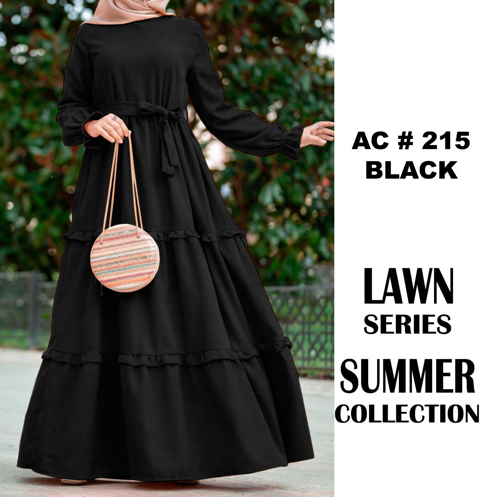 *Abaya style belt maxi*