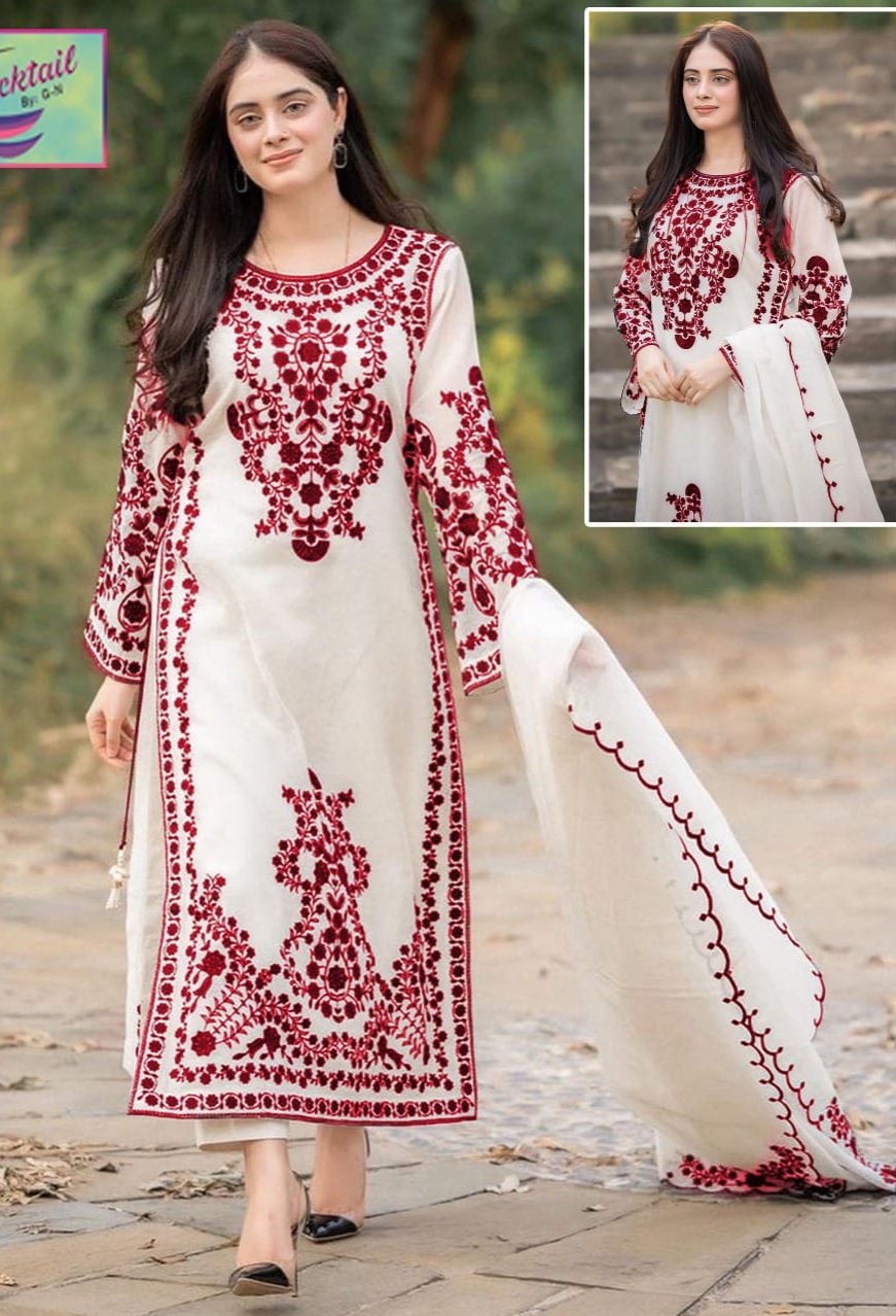 JASMIN 3 Pc Stitched Heavy Embroidered Suit