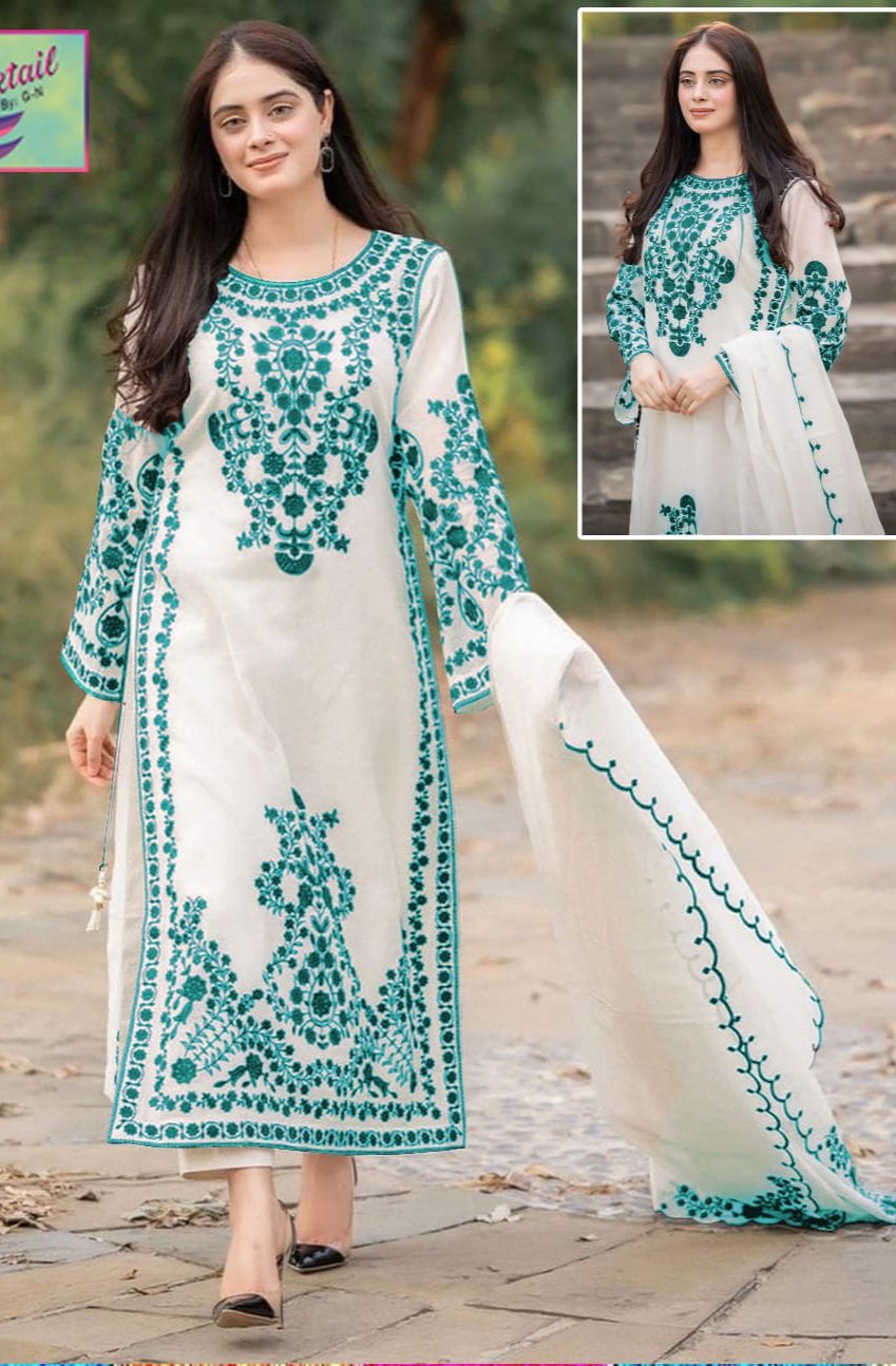 JASMIN 3 Pc Stitched Heavy Embroidered Suit